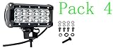 Cutequeen 4 X 36w 3600 Lumens Cree LED Spot Light Off-road Lighting for Off-road SUV Boat 4x4 Jeep Lamp Tractor Marine Rv Atv(pack of 4)