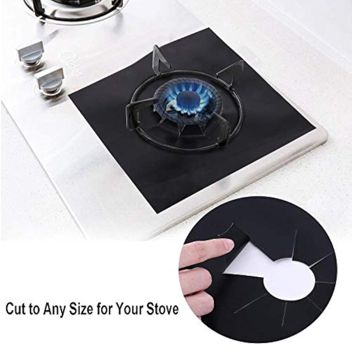 Gas Stove Burner Cover 10 Pack Stovetop Liners Non Stick Gas Range