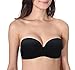 Vogue's Secret Push Up Bra Strapless Bras for Women Convertible Underwire Thick Padded Multiway Everyday Bra