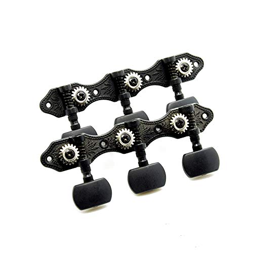Classical Guitar Tuners,Tuning Key Pegs/Machine Heads for Classical Guitar or Flamenco Guitar with Black Plate Finish