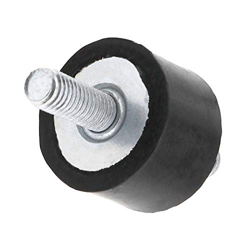 Creative-Idea 4 Packs M8 Double Male Anti Vibration Rubber Mount Kit for Air Compressor Pump Rubber Shock Absorber Mount Bobbin