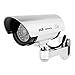 JOOAN CCTV Security Fake/Dummy Camera Outdoor Bullet Camera with 1 Flashing Light
