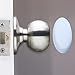 Outus Door Knob Wall Protector Shield Plates Round White Self Adhesive Wall Guards Stopper Door Handle Bumper Rubber Stop, 8 Pieces (3.15 Inch)