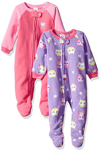 Gerber Toddler Girls 2 Pack Blanket Sleeper, owl, 3T