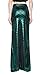 Shiny Night Out Party Costume Mermaid Maxi Long Fancy Skirt with Design Green XL
