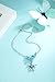 S SIFUNUO Anklets Sterling Silver Opal Turtle Anklet Barefoot Ankle Chain Beach Jewelry Charm for Women Blue