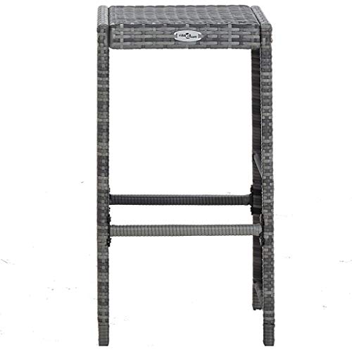 vidaXL Gartenbar Set 7-TLG. mit Auflagen Theke Bar Tresen Gartentheke Bartisch Stehtisch Barhocker Barstuhl Gartenmöbel… – Bild 8