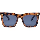 I-SEA Women's Maverick Polarized Sunglasses - Oversized Square Sunglasses with Scratch-Resistant Lenses & Polycarbonate Frame