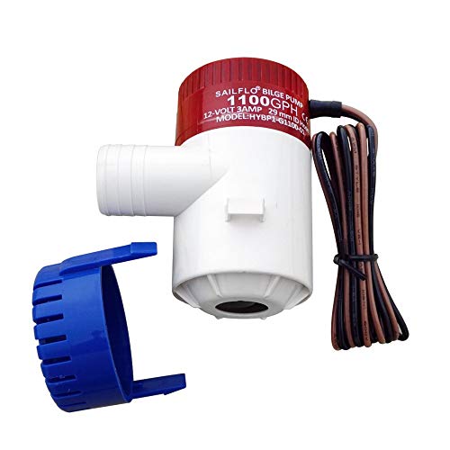 image for ECO-WORTHY 1100GPH Bilge Pump Boat Marine Plumbing Electric Bilge Pump
