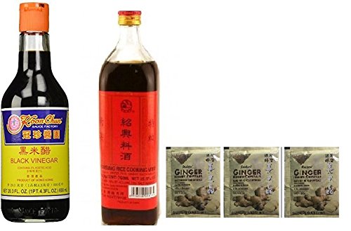 Koon Chun Black Vinegar 16.9 FL plus Shaohsing Rice Cooking Wine Plus  Instant Ginger Honey Crystals - Thumbnail 4