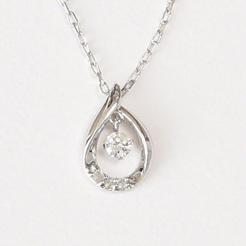 Amazon K10wg ダイヤモンドネックレス 天然ダイヤモンド4石 計0 07ｃｔ ネックレス 通販