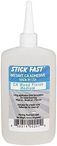 Stick Fast CA Wood Finish Medium 4.6 OZ by TMI Products