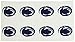 NCAA Penn State Nittany Lions Face Tattoos, 8-Piece Set