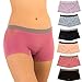 Alyce Athletics Women's Seamless Boyshort Sport Panty with Cut Out Design, Pack of 6
