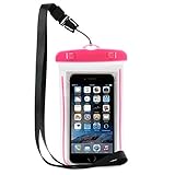 Cell Phone Waterproof Case Dry Pouch Bag for Iphone7, 6s, 6s plus, Samsung Galaxy S6 Edge, S6, S5, S4 ,Samsung Note 4, 3 - Htc, Nokia (pink)