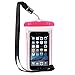 Cell Phone Waterproof Case Dry Pouch Bag for Iphone7, 6s, 6s plus, Samsung Galaxy S6 Edge, S6, S5, S4 ,Samsung Note 4, 3 - Htc, Nokia (pink)