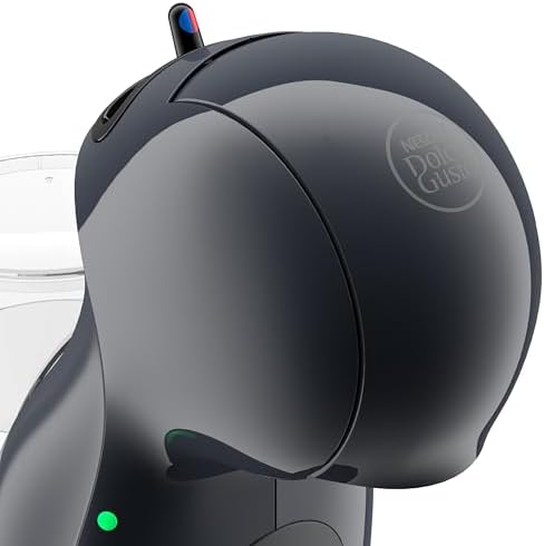 De'Longhi Nescafé Dolce Gusto Piccolo XS - Cafeteira de cápsula, pressão de 15 bares, design compacto, bebidas quentes e frias, desligamento automático, com 3 pacotes de cápsulas, grafite preto (EDG210. A)