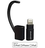 [Apple MFi Certified] HomeSpot 2-in-1 Micro USB Lightning Connector Adapter Converter (1 Pack - Black)