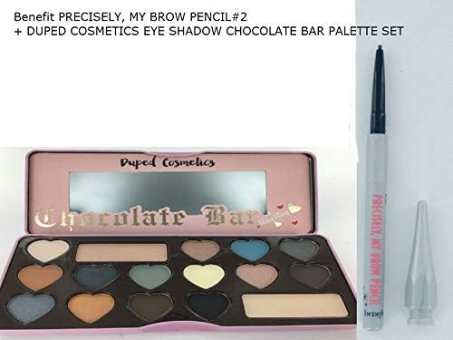 Benefit PRECISELY, MY BROW PENCIL & DUPED COSMETICS EYE SHADOW PALETTE SET