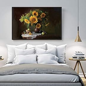 Floating Framed Canvas Wall Art for Living Room, Bedroom Still Life Canvas Prints for Home Decoration Ready to Hang - 16x24 inches