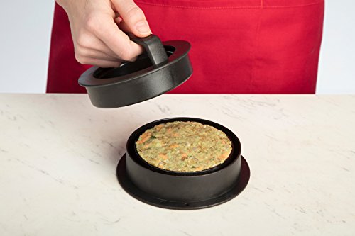 Cuisinart CSBP-200 4-in-1 Stuffed Burger Press, Black