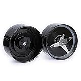 2 Magic Bullet Replacement Cross Blades with Gaskets for Magic Bullet Blender Juicer Mixer