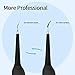 Teeth Calculus Remover, Dental Tools, Electric Tartar Scraper Plaque Remover Stainless Steel Dental Cleaner by iFanze (Black)