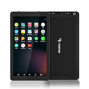 YUNTAB（JP）10.1インチタブレットPC 高速Quad-core搭載 Android 6.0対応 HD解像度1024*600 デュアルカメラ0.3MP/ 2MP (黒)