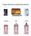 128GB iPhone USB Flash Drive, iOS Memory Stick, iPad External Storage Expansion for iOS Android PC Laptops (Pink)