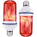OMK - LED Flame Effect Fire Light Bulbs - Upgraded 4 Modes Flickering Fire Simulated Lamps - E26 Base LED Bulb - Energy Efficient Fire Lights for Indoor/Outdoor Decoration