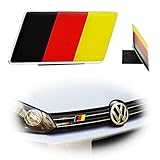 iJDMTOY (1 Germany Flag Emblem Badge Fit Germany Car Front Grille, Ex: Audi BMW Mercedes Porsche Volkswagen, etc