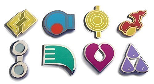 Pokemon Gym Badges: Hoenn - Gen 3 - Hoenn League - Ash Ketchum Cosplay Collection (Set of 8 Badges)