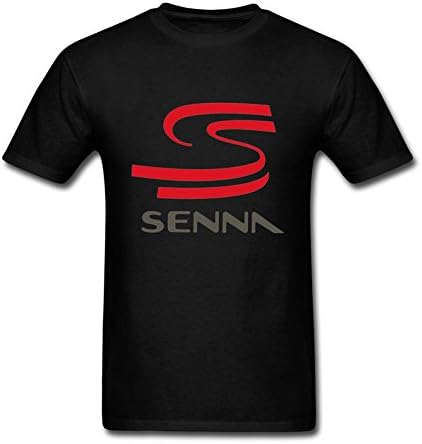Frnjtt SELL Men ayrton-senna Cool Short Sleeve T-shirt Black XL