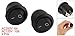 2 Pcs On/Off 2 Terminal SPST Black Round Rocker Switch