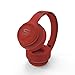 SoMi Infinite Wireless Bluetooth Headphones, Over Ear Headset, Foldable, Adjustable, Comfortable Protein Earmuffs w/Built-in Mic and Wired Mode for PC/Cell Phones/TV, Redthumb 1