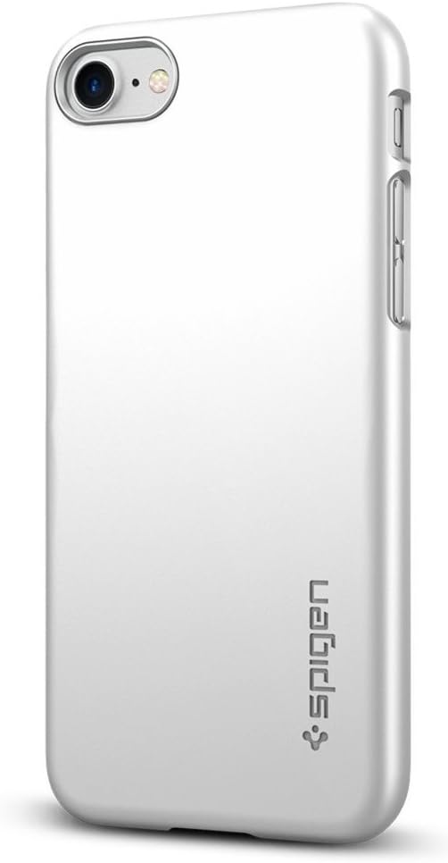 Spigen Thin Fit Designed for iPhone SE 2020 Case/Designed for iPhone 8 Case (2017) / Designed for iPhone 7 Case (2016) - Satin Silver
