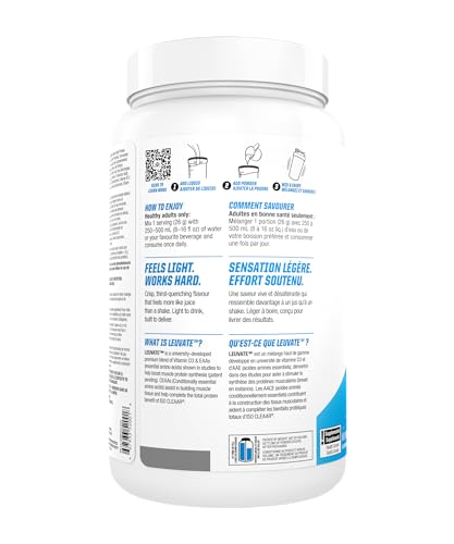 PVL ISO CLEAAR Clear Protein Drink Mix, 20g Protein and Aminos, 80 Calories, Zero Sugar, Dairy-Free (650 G, Blue Slushie)