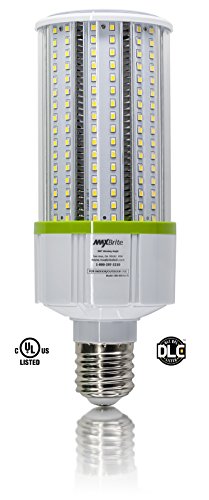 40W LED Corn Light Bulb 4000K Replaces 400W, 4,600 lumens Mogul Base E39, 100-277V AC UL DLC