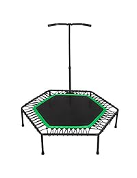 Popsport - Mini cama elástica de 220 330 libras para rehabilitación, con cubierta elástica y elásticos de goma para ejercicio cardiovascular en casa