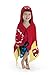 Kidorable Boys Fireman Towel, Red, Size 3-6 Years