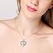 Sterling Silver Always My Sister Forever My Friend Love Heart Necklace, 18