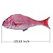 Qiekenao 2 Piece 2017 Catnip Toys Simulation Plush Snapper Fish Shape Doll Interactive Pets, Salmon and Red