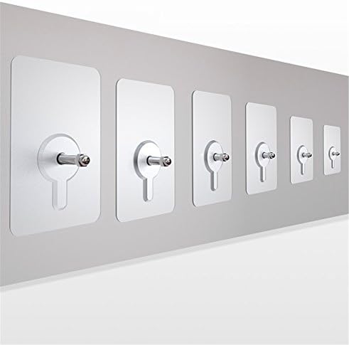 Adhesive clear wall hooks for $9.99, no drilling required.