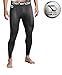 Defender Men's Compression Baselayer Pants Legging Shorts Tights Football, 710-blackblack, X-Large