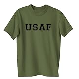 USAF Air Force S/S T-Shirt in Military Green