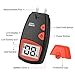 AIRSSON Moisture Meter, Digital Wood Humidity Meter, Water Leak Detector, Backlit LCD Display with Calibration Prong for Firewood Lumber Floor Wood Wall