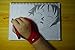 LaughingPaw Anti-fouling Red Artist Glove for Drawing Tablet Display LED Light Box Tracing Light Pad - S Size