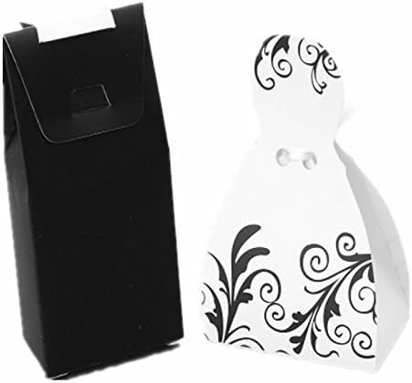 TerGing Bride and Groom Wedding Favour Boxes, Pack of 200 pairs of Style 4