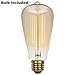 Light Accents Dimmable Table Lamp Antique Style with Vintage Edison Bulb (Brushed Nickel)