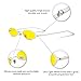FEISEDY Vintage Small Sunglasses Oval Slender Metal Frame Candy Colors B2277